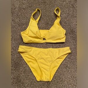 Women’s High Cut Briefs Yellow Bikini